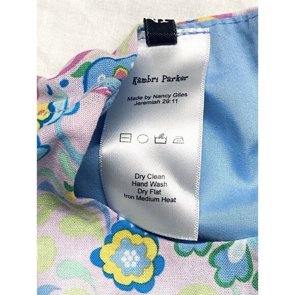 Kambri Parker Girl’s Size 4T Colorful Floral Dress Fully Lined Puff Sleeve - Picture 5 of 10